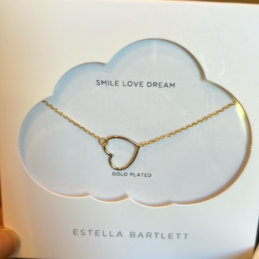 COPY - NEW Estella Bartlett Gold Heart Necklace